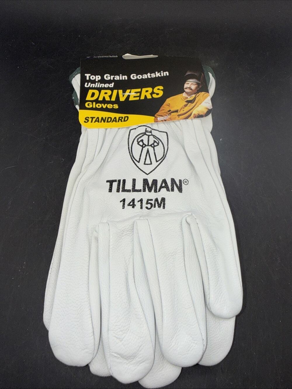 Tillman 1415M Goatskin Driver Work Gloves Medium Unlined Leather New